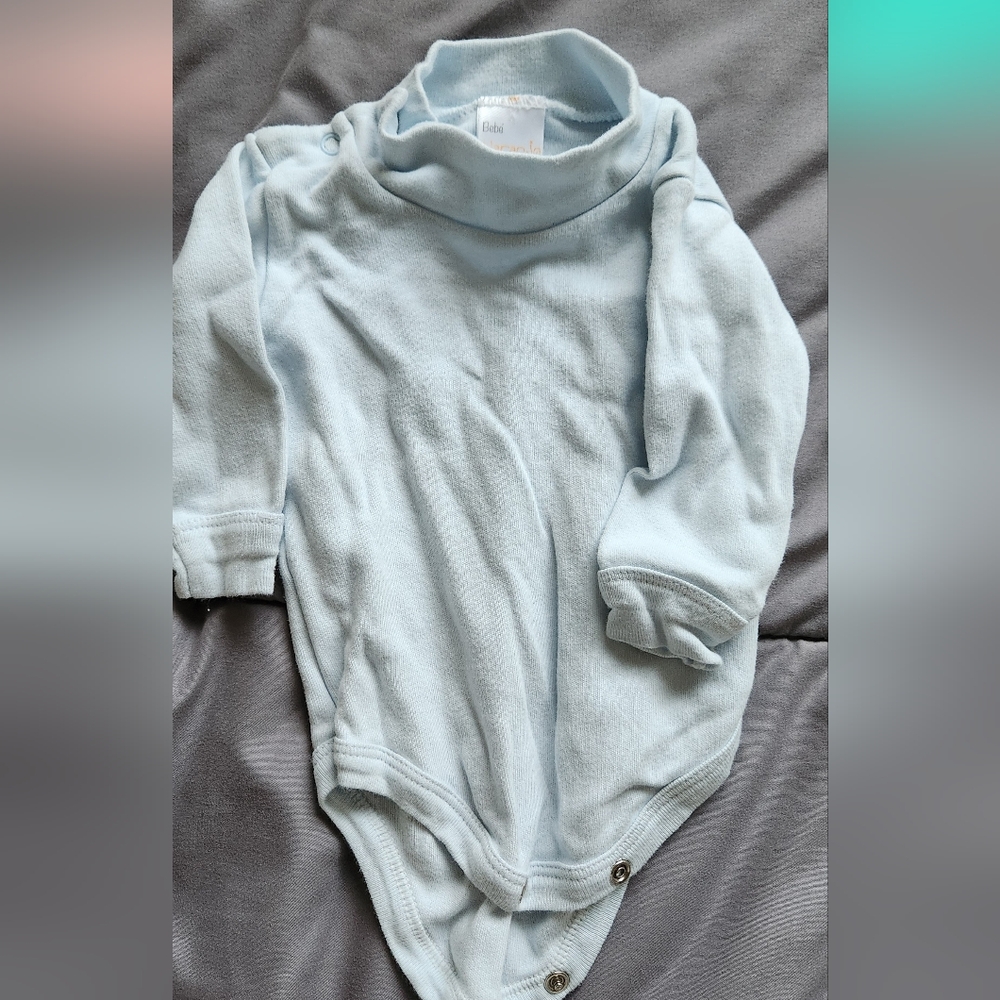 💙 New Born Soft Blue Baby Bodysuit